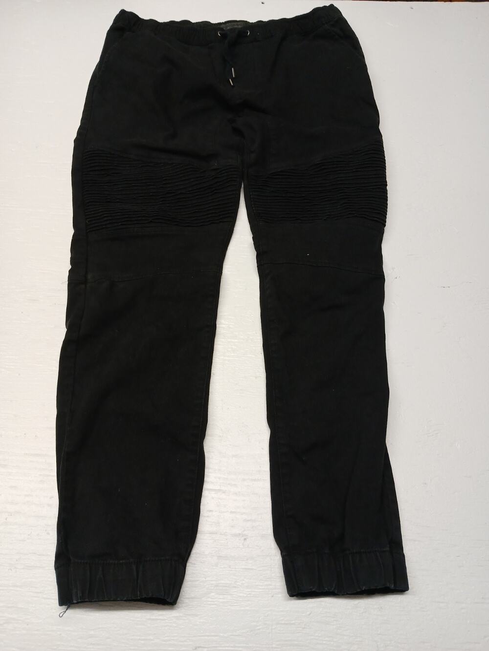 Steve's (Large) Black Skinny Ruffled Style Jeans